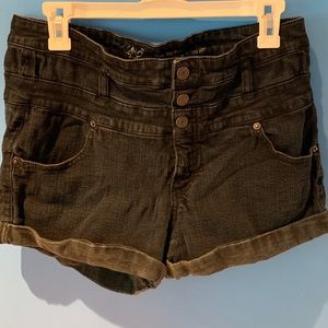 womens denim shorts target
